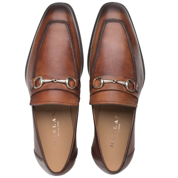 Mezlan NWT Ornament Loafer Cognac - Picture 1 of 5